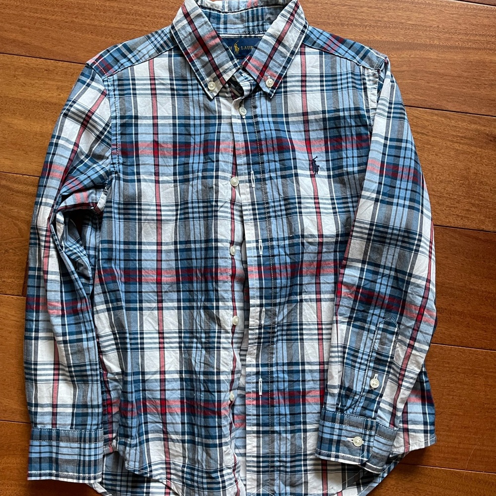RL Boys Button Down shirt Size 6